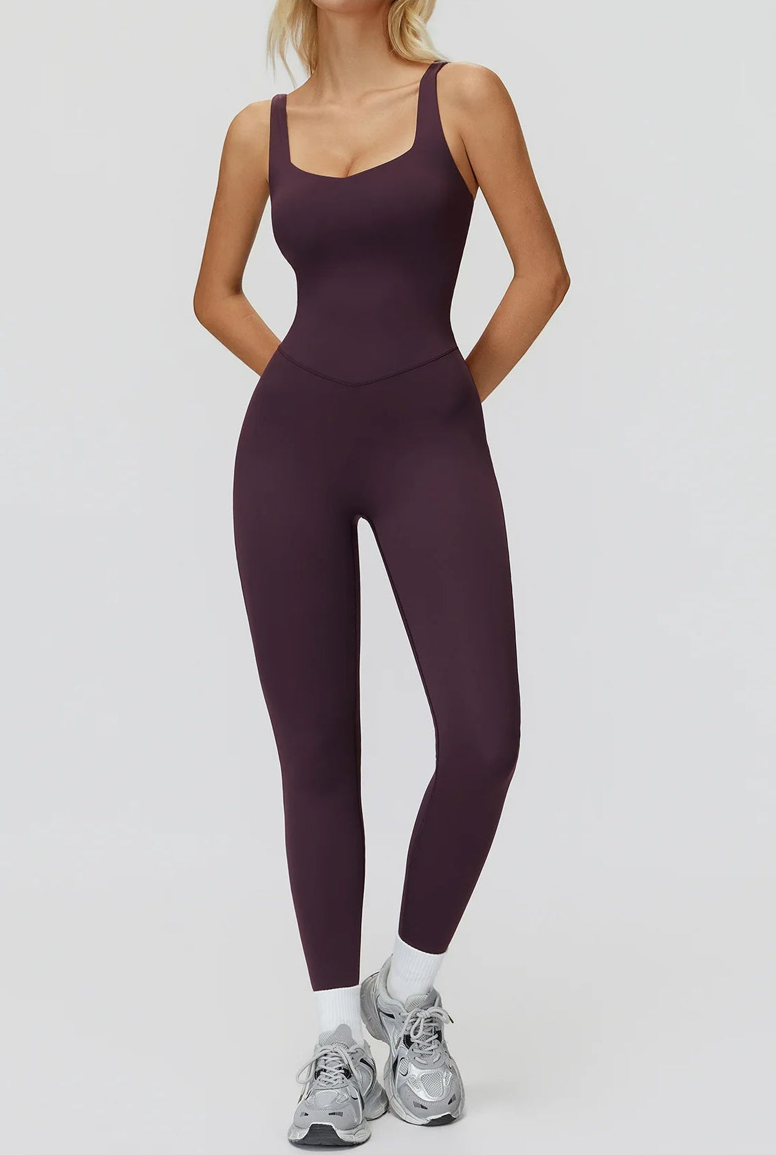 DALIA - Push-up yoga jumpsuit lang
