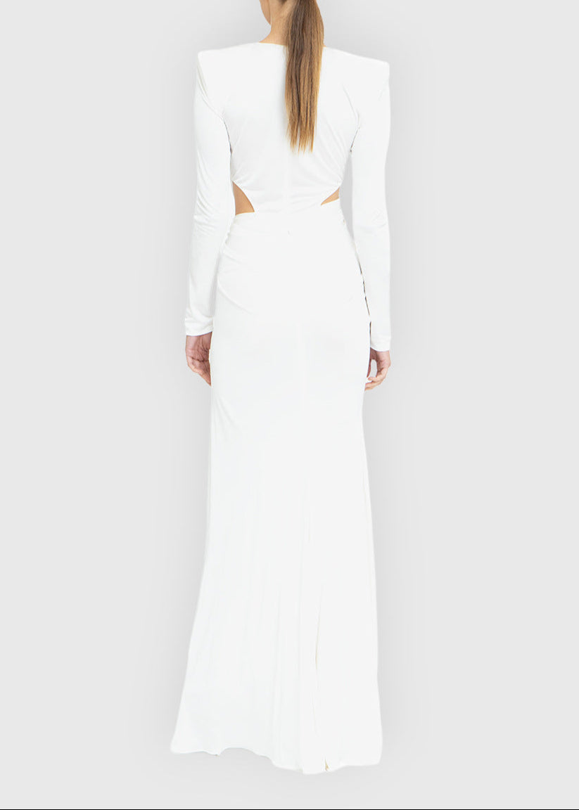 Urania Cutout Crossover Maxi Dress