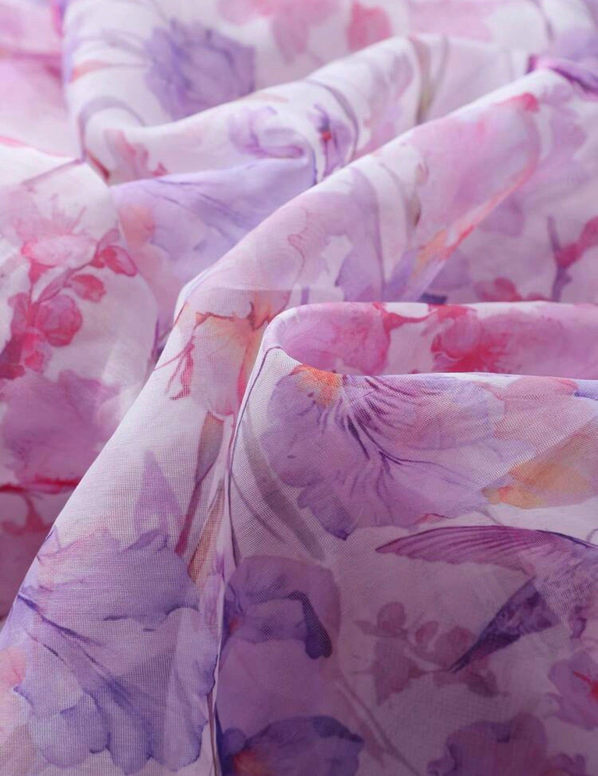 DALIA - Floral Ruffle Mini Dress - Pink