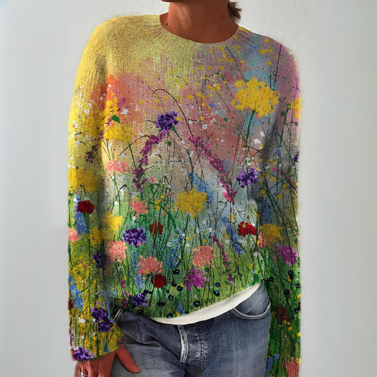 DALIA - Flowers Art Cozy Sweater