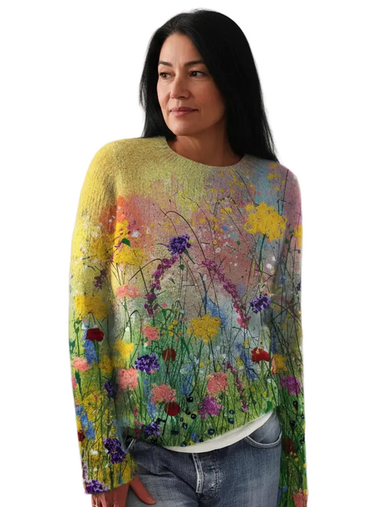 DALIA - Flowers Art Cozy Sweater