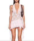 DALIA - Miami Lace Mini Dress - Pink