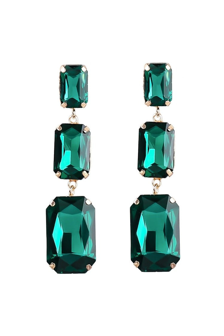 DALIA - Crystal Gem Drap Earrings