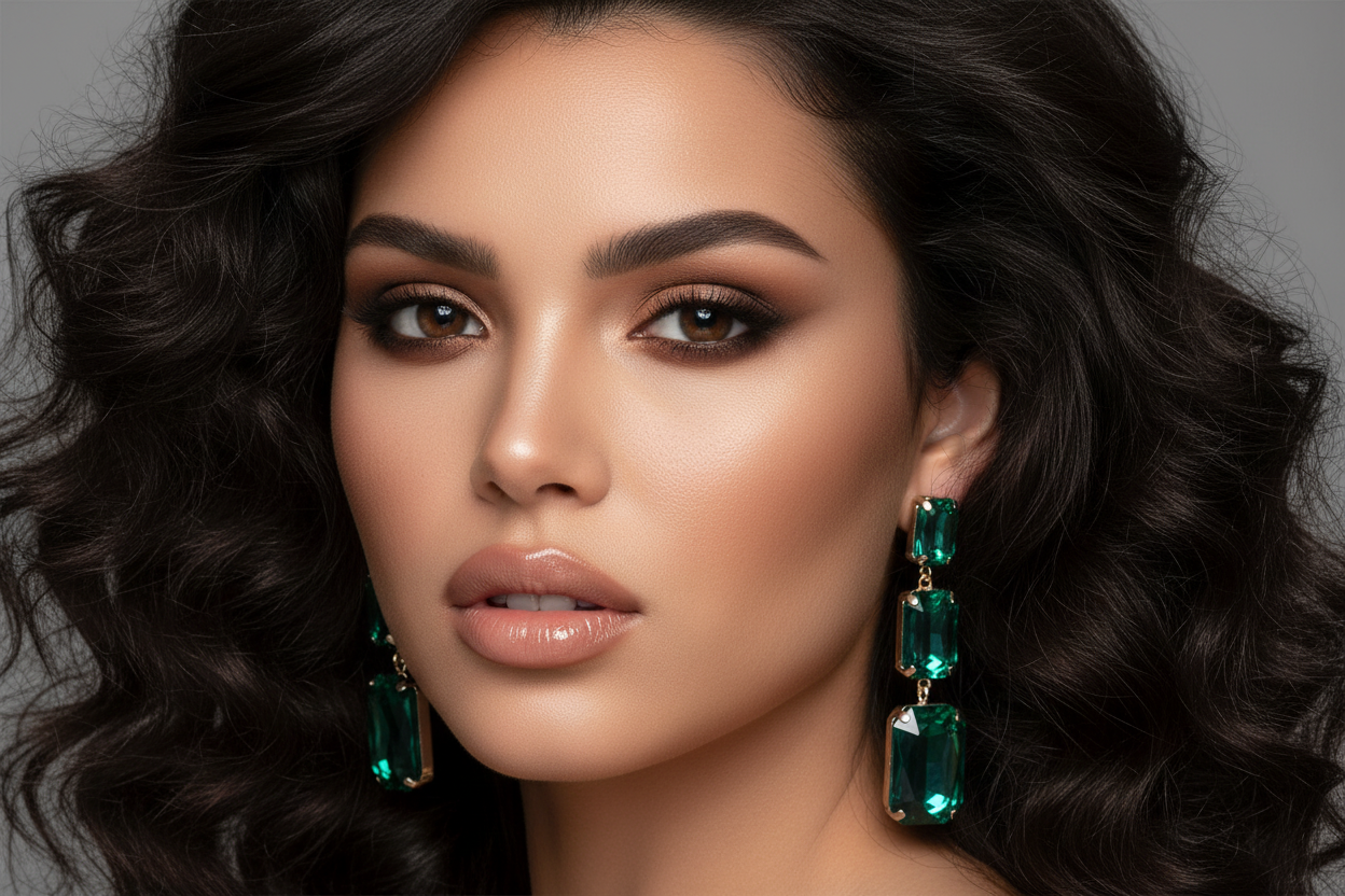 DALIA - Crystal Gem Drap Earrings