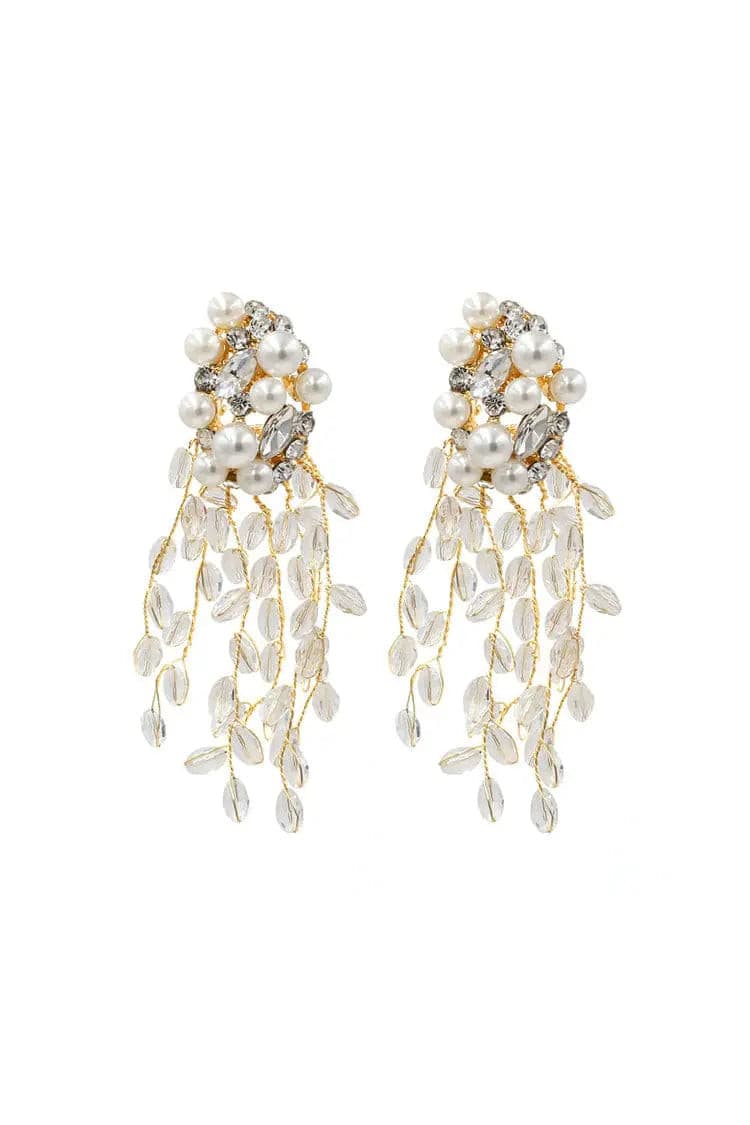 DALIA - Crystal Tassel Earrings