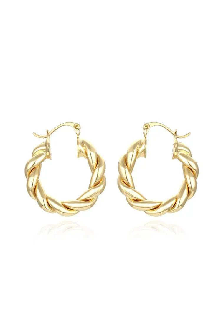 DALIA-  Spiral Circle Earrings