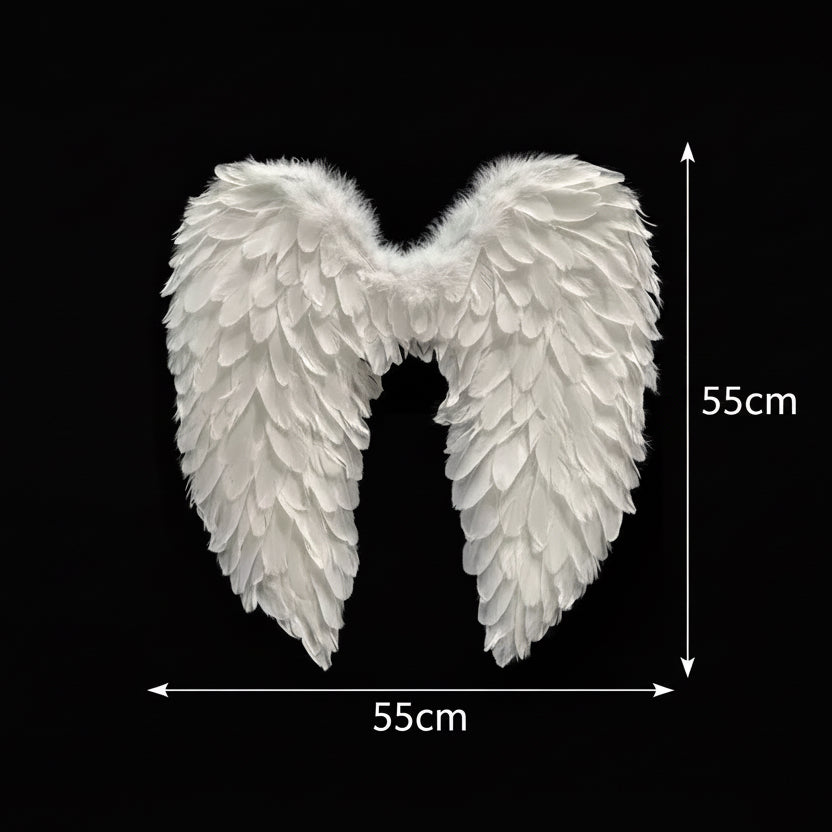 DALIA – Feather Angel Wings - White