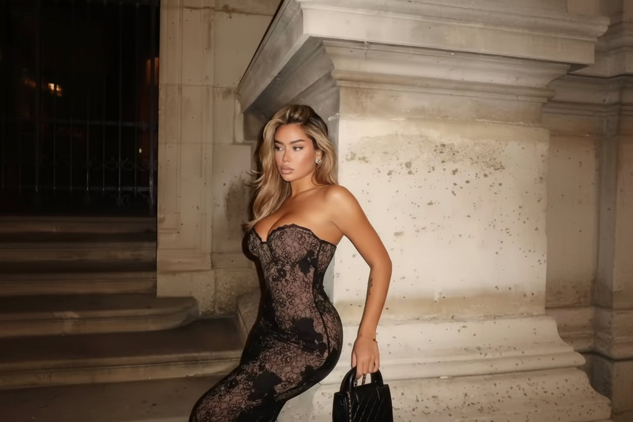 DALIA - Lace Maxi Dress