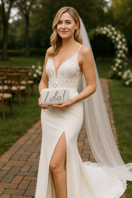 DALIA - “I Do” Pearl Bridal Clutch