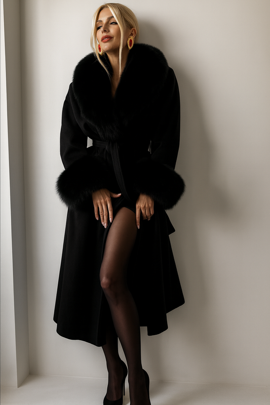 DALIA - Woolen Coat Women Chic Long