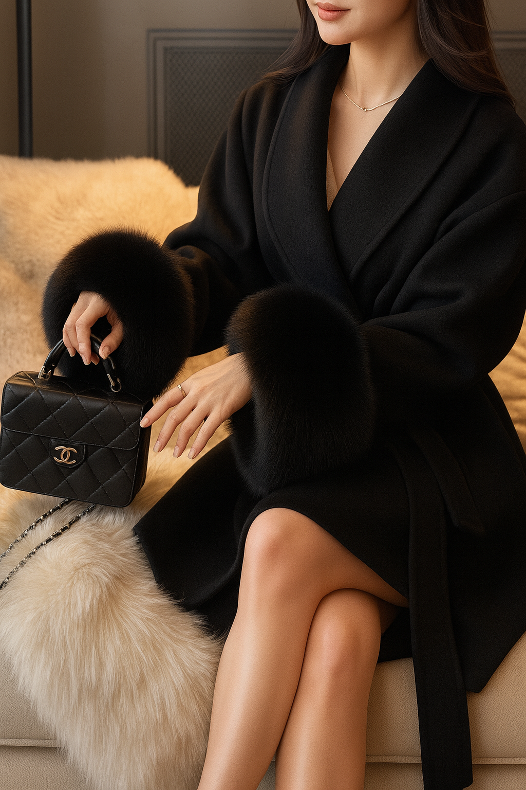 DALIA - Woolen Coat Women Chic Short