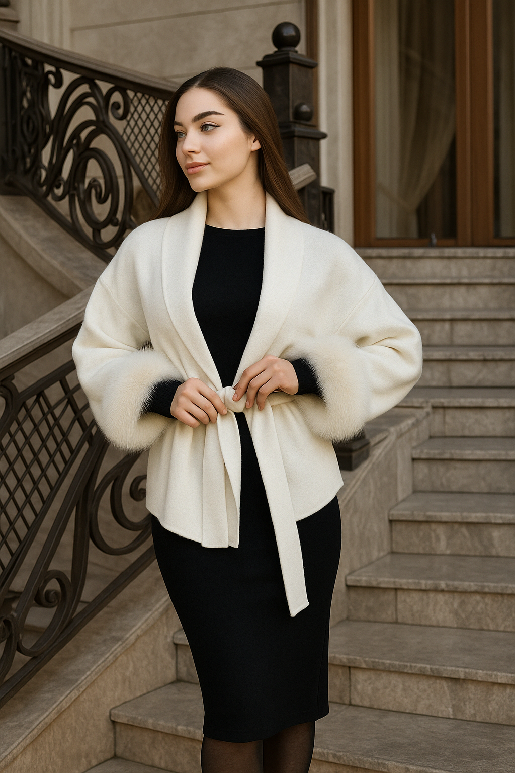 DALIA - Woolen Coat Women Chic Short