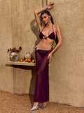 DALIA -  Flower Three Piece Set - Purple