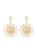 DALIA- Tigerlily Pearl Sun Earrings