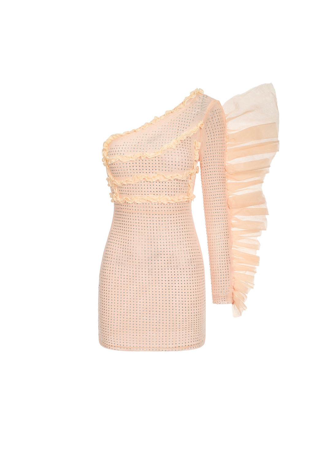 DALIA - Mini-jurk met ruches 
