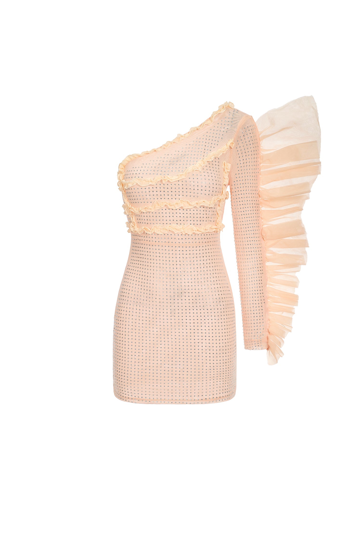 DALIA - Mini-jurk met ruches 