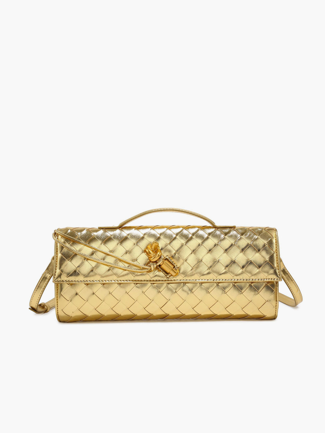 DALIA - Woven Flap Clutch