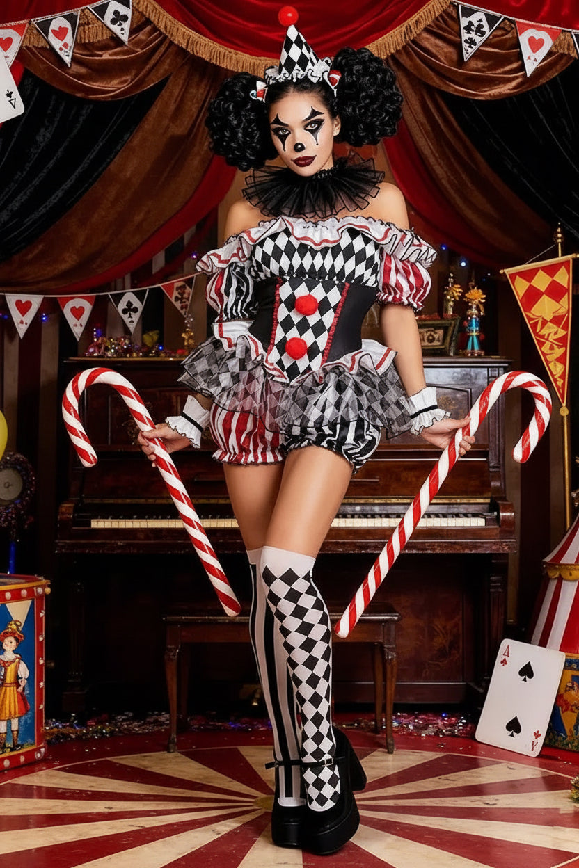 DALIA – Harlequin Clown Costume