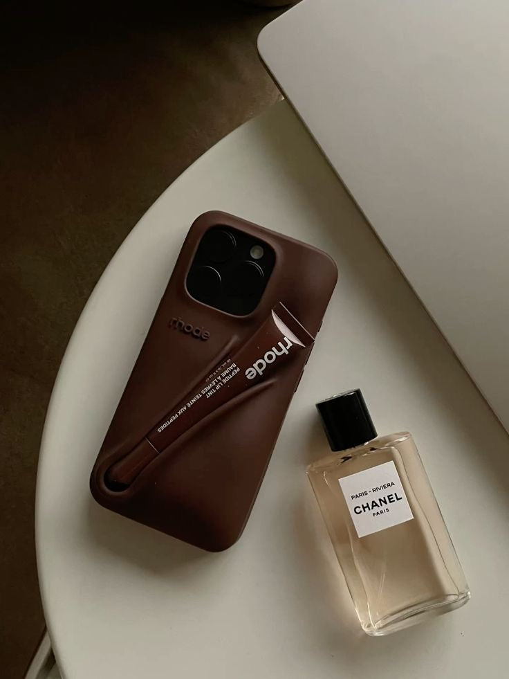 Rhode Phone Case Espresso + Lip Gloss