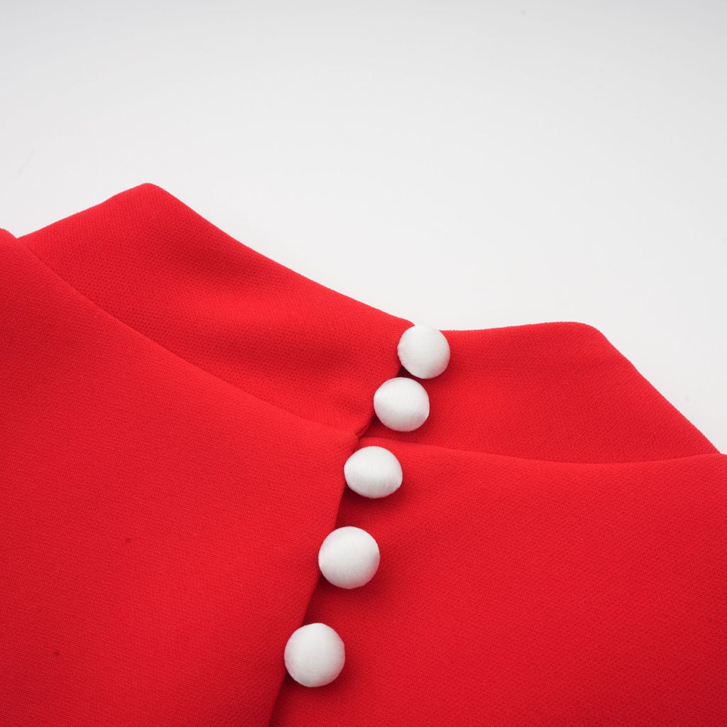 DALIA - Red Bow Mini Dress