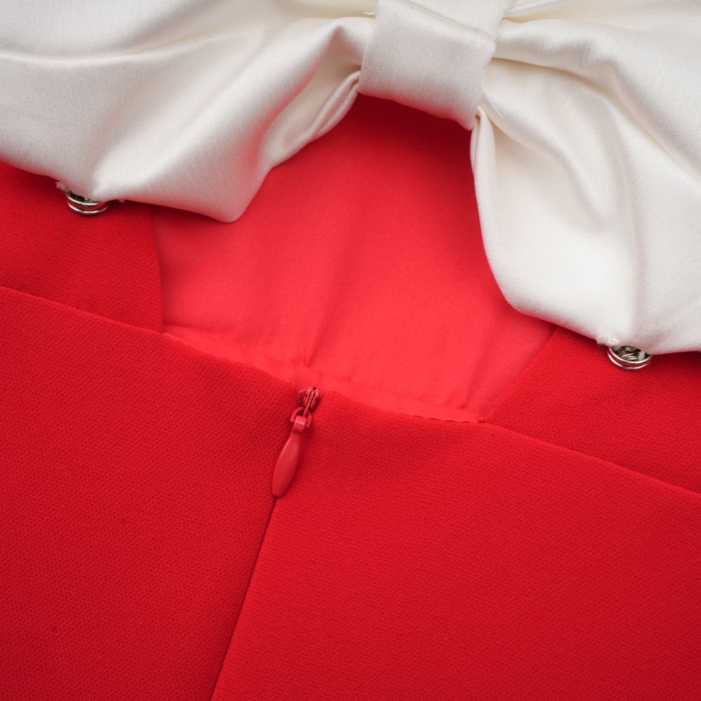 DALIA - Red Bow Mini Dress