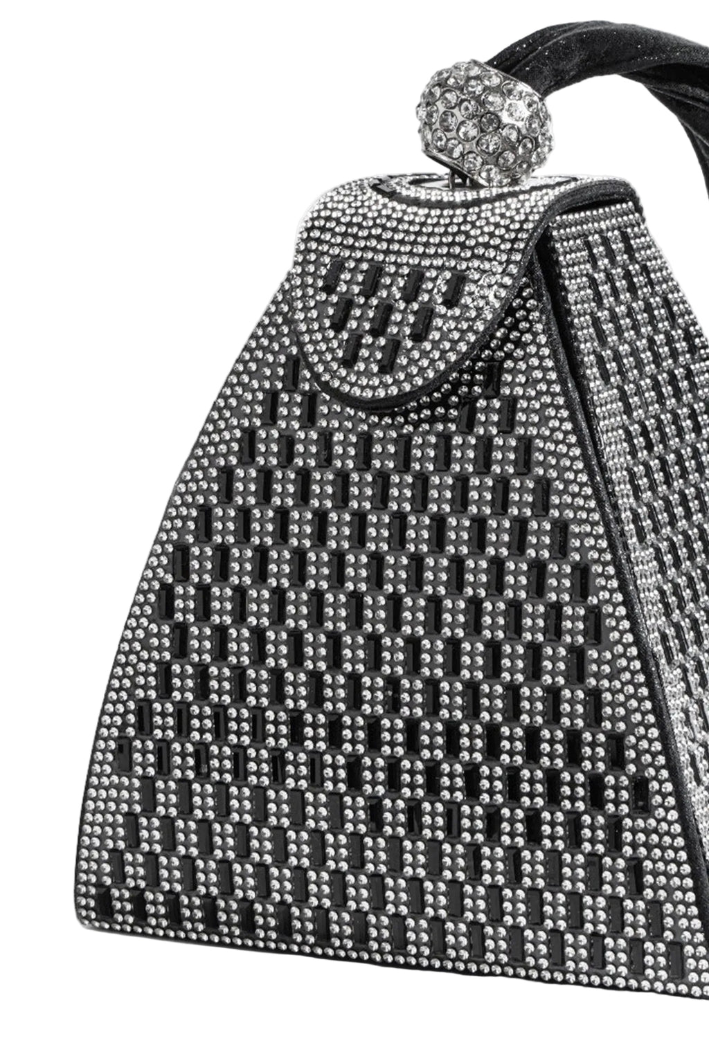 DALIA - Rhinestone-embellished Pyramid Handbag