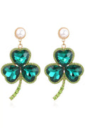 DALIA - Emerald Clover Earrings