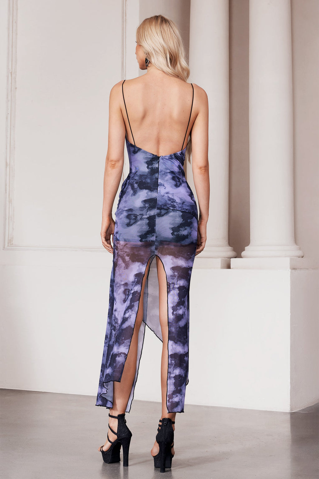 DALIA - Printed Dress - Purple