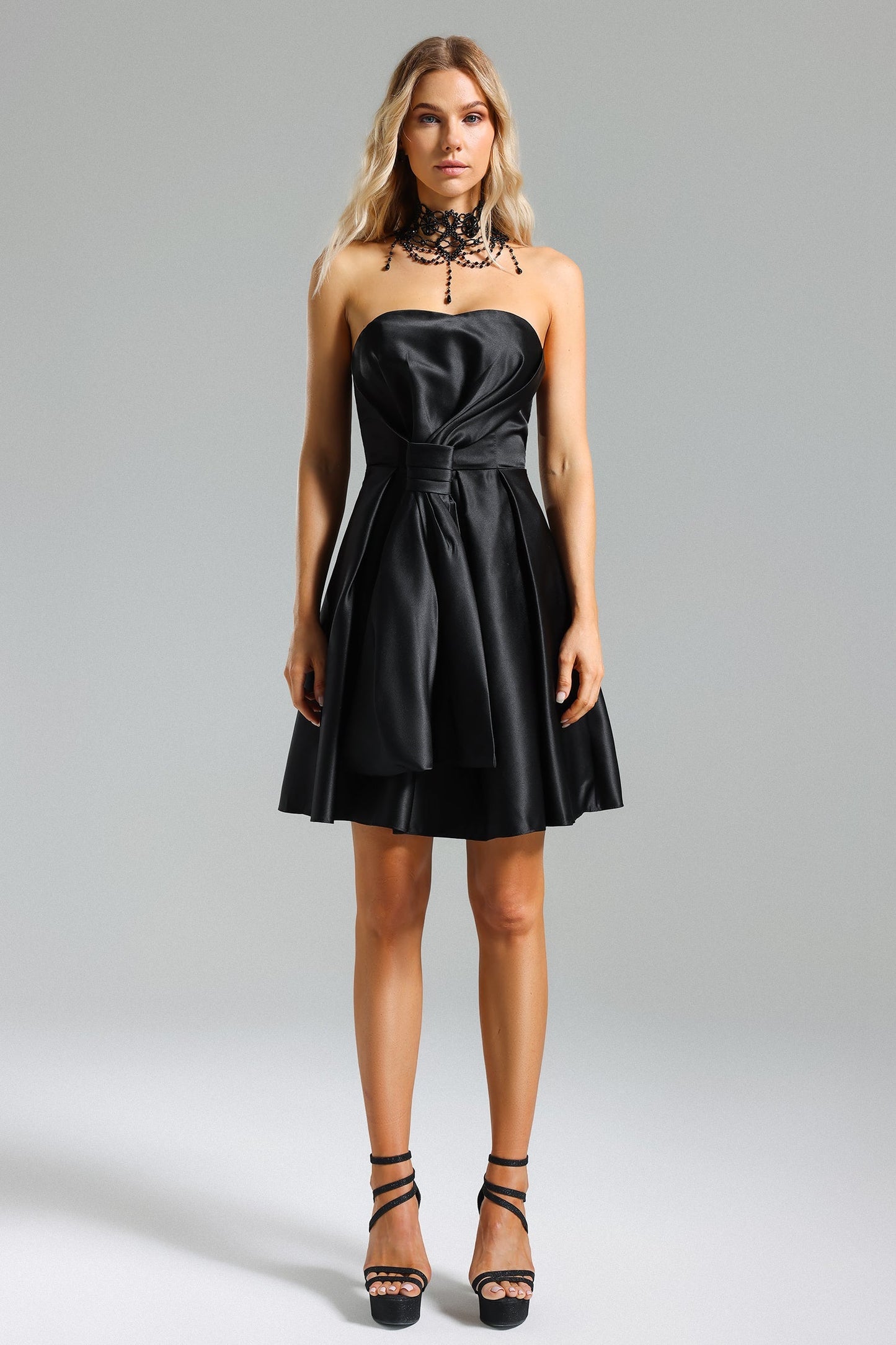 DALIA - Satin Strappy Dress