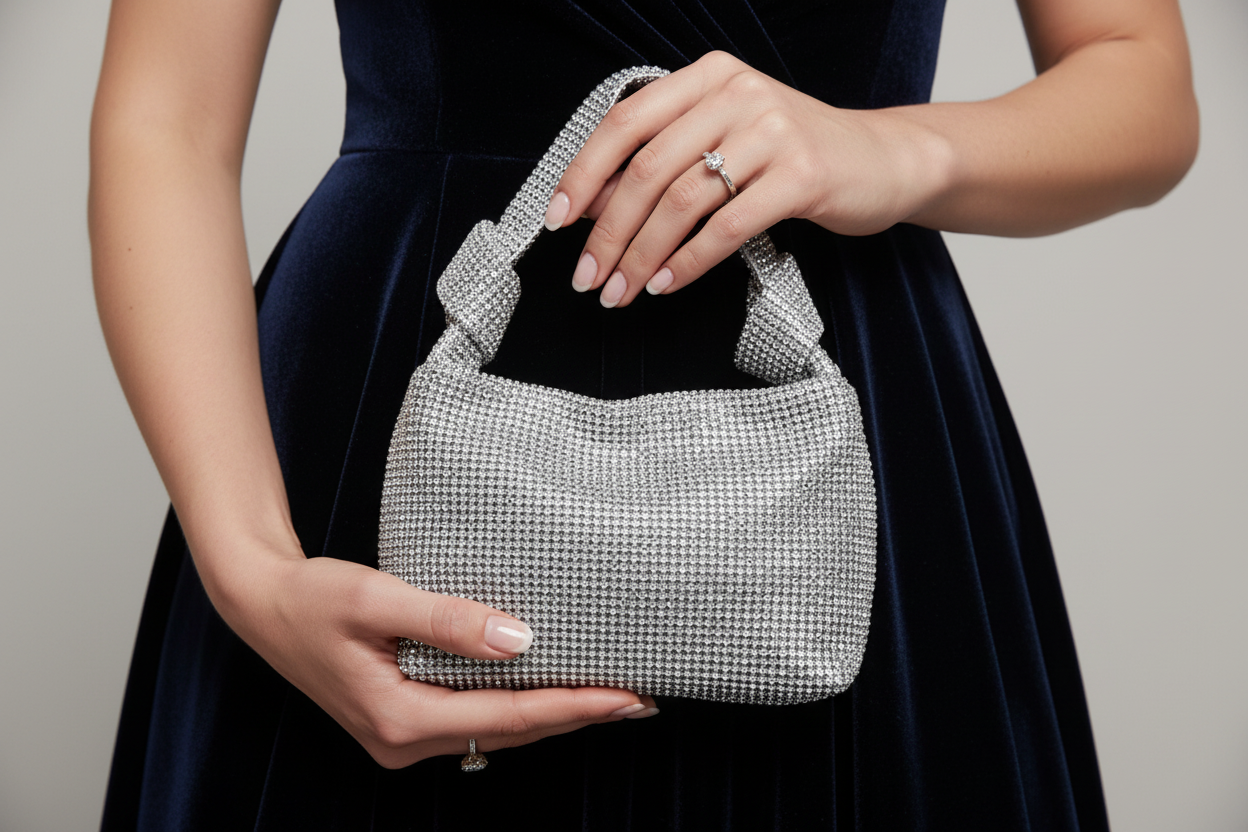 DALIA - Hanava Diamond-Studded Dinner Bag