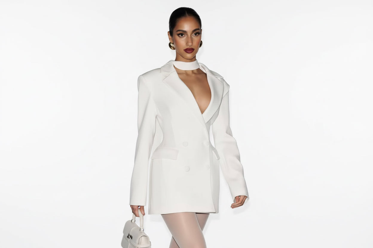 DALIA - Elegant Tailored Blazer Mini Dress