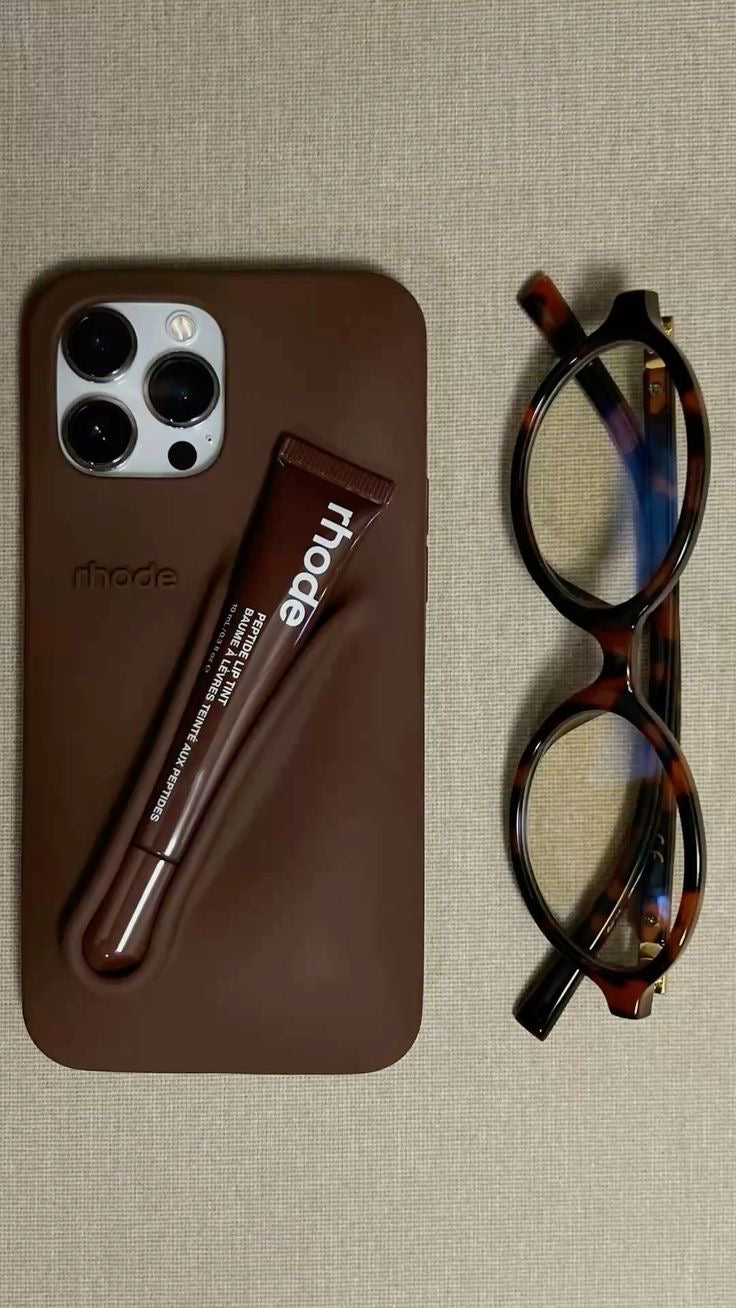 Rhode Phone Case Espresso + Lip Gloss