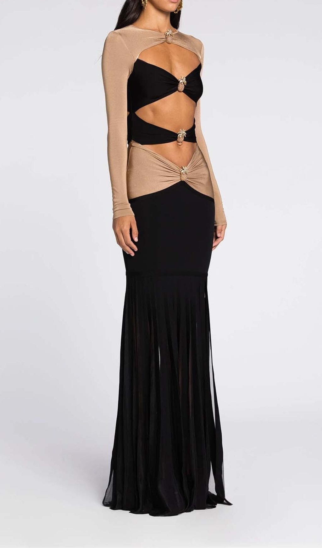 DALIA - Embellished Cutout Maxi Dress