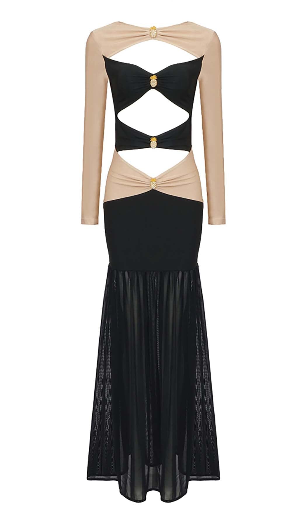 DALIA - Embellished Cutout Maxi Dress