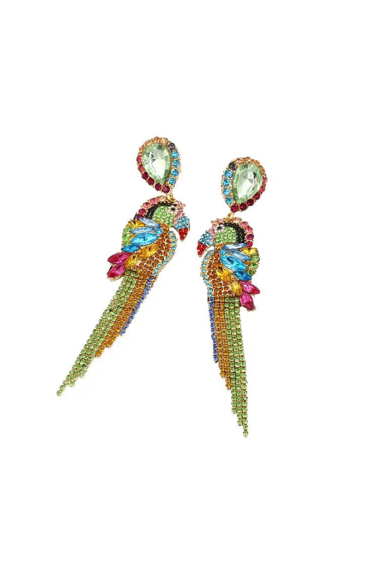 DALIA - Parrot Diamante Earrings