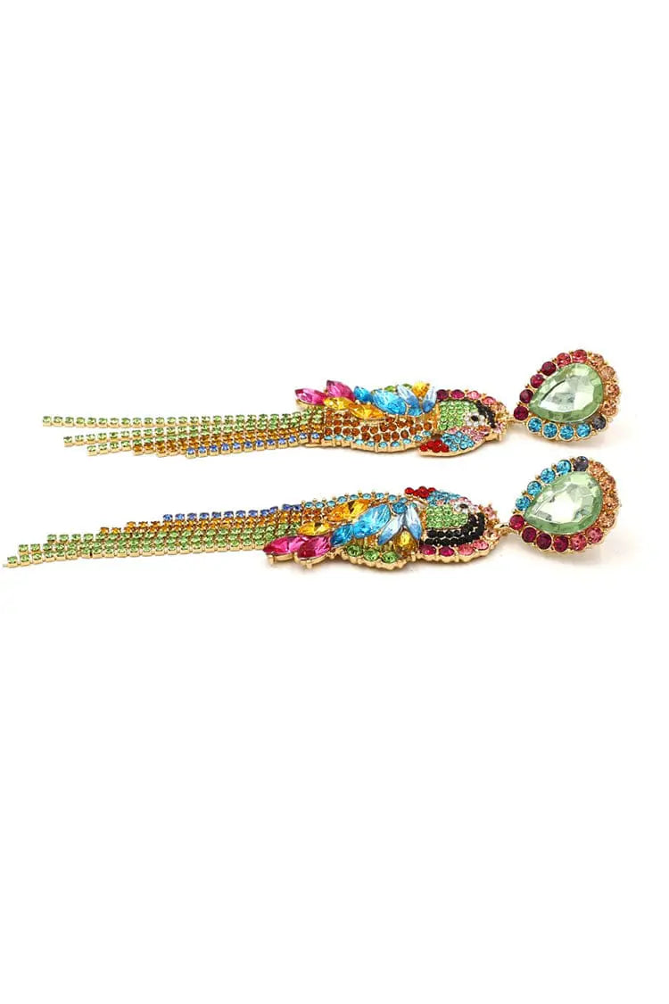 DALIA - Parrot Diamante Earrings