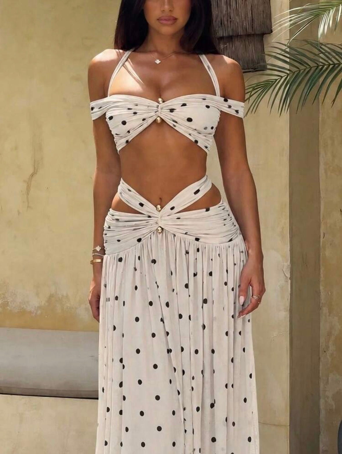 DALIA - Dreamy Maxi Dress - Polka Dot