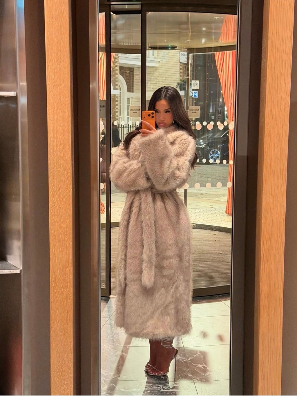 DALIA - Long Faux Fur Coat