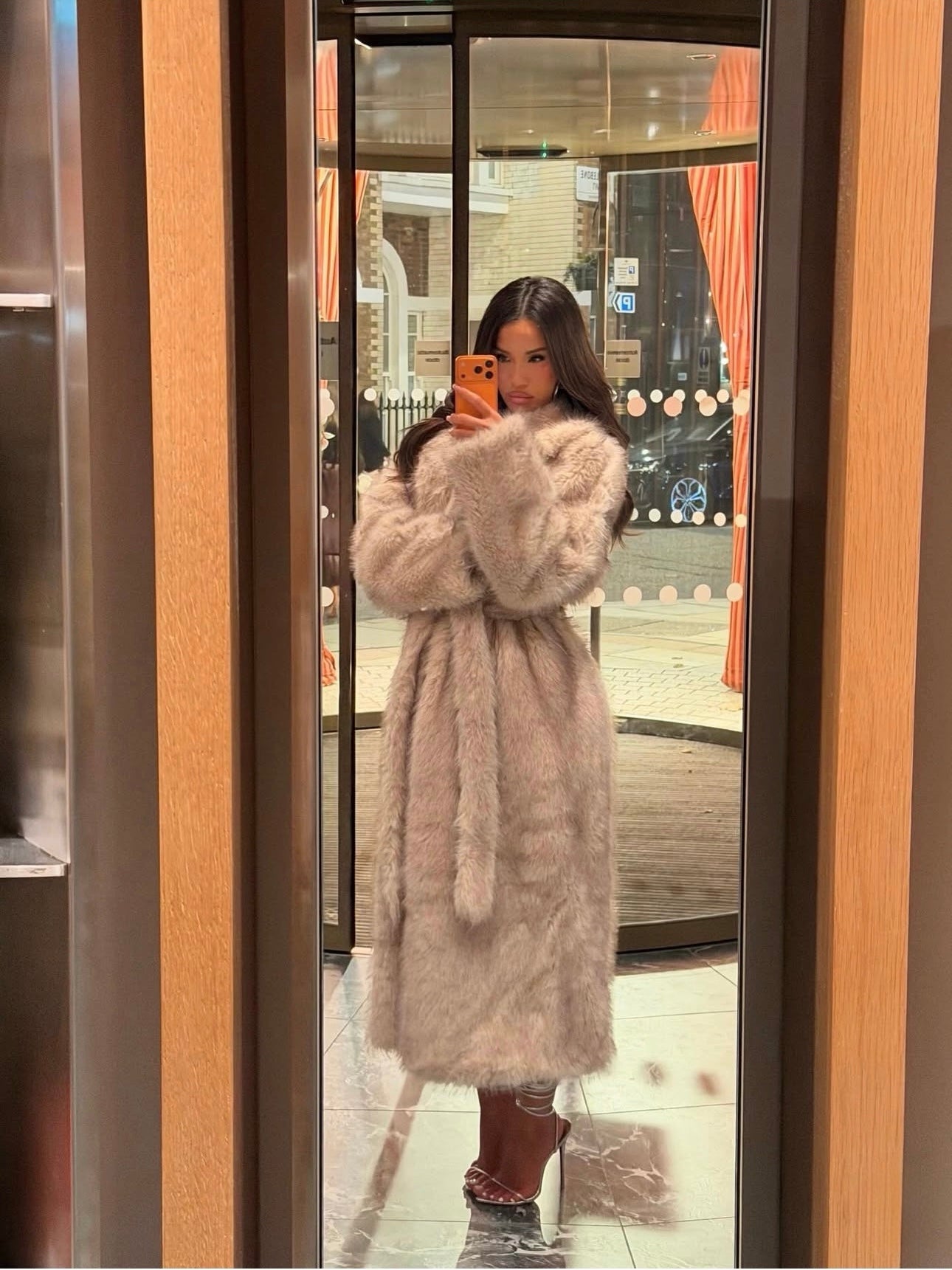 DALIA - Long Faux Fur Coat