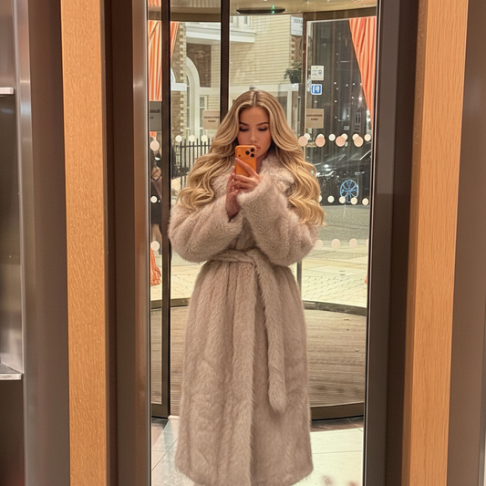 DALIA - Long Faux Fur Coat