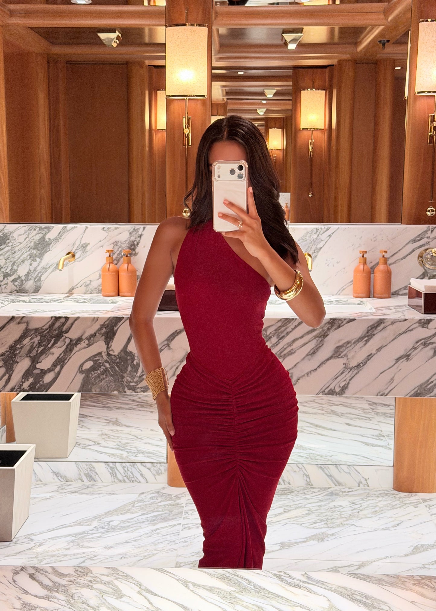 DALIA - Bodycon Two Piece - Red