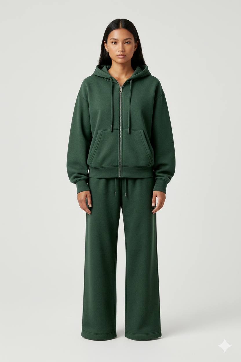 DALIA - Lounge Set-  Hooded & Wide Leg