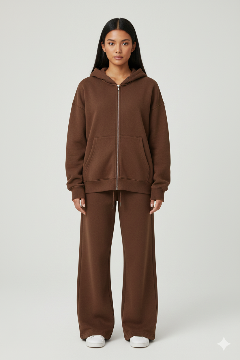 DALIA - Lounge Set-  Hooded & Wide Leg