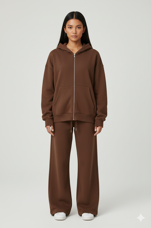 DALIA - Lounge Set-  Hooded & Wide Leg