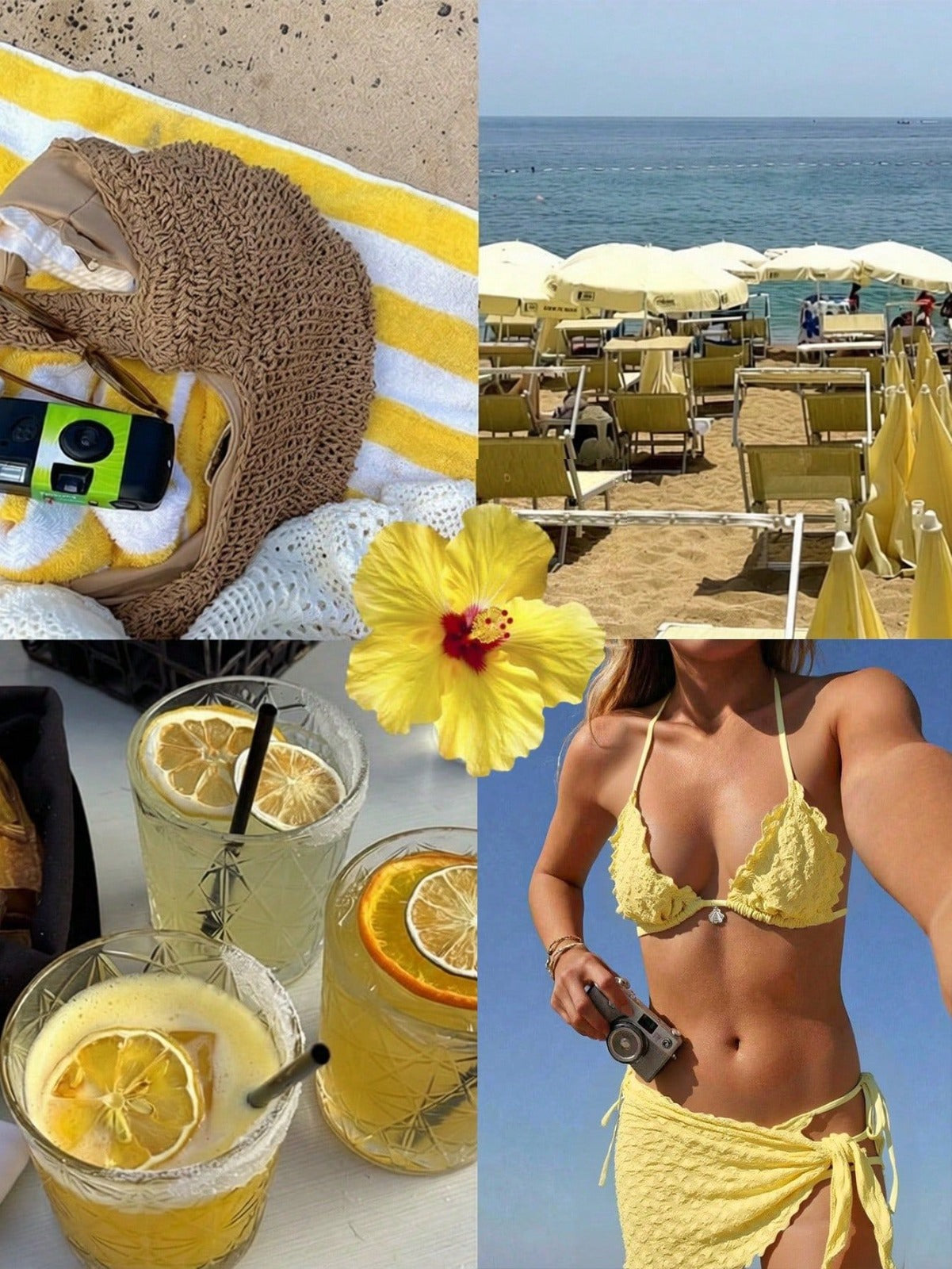 DALIA - Butterfly Bikini - Yellow