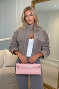 DALIA - Cropped Jacket - Grey