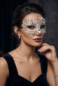 DALIA - Luxury Rhinestone Masquerade Mask
