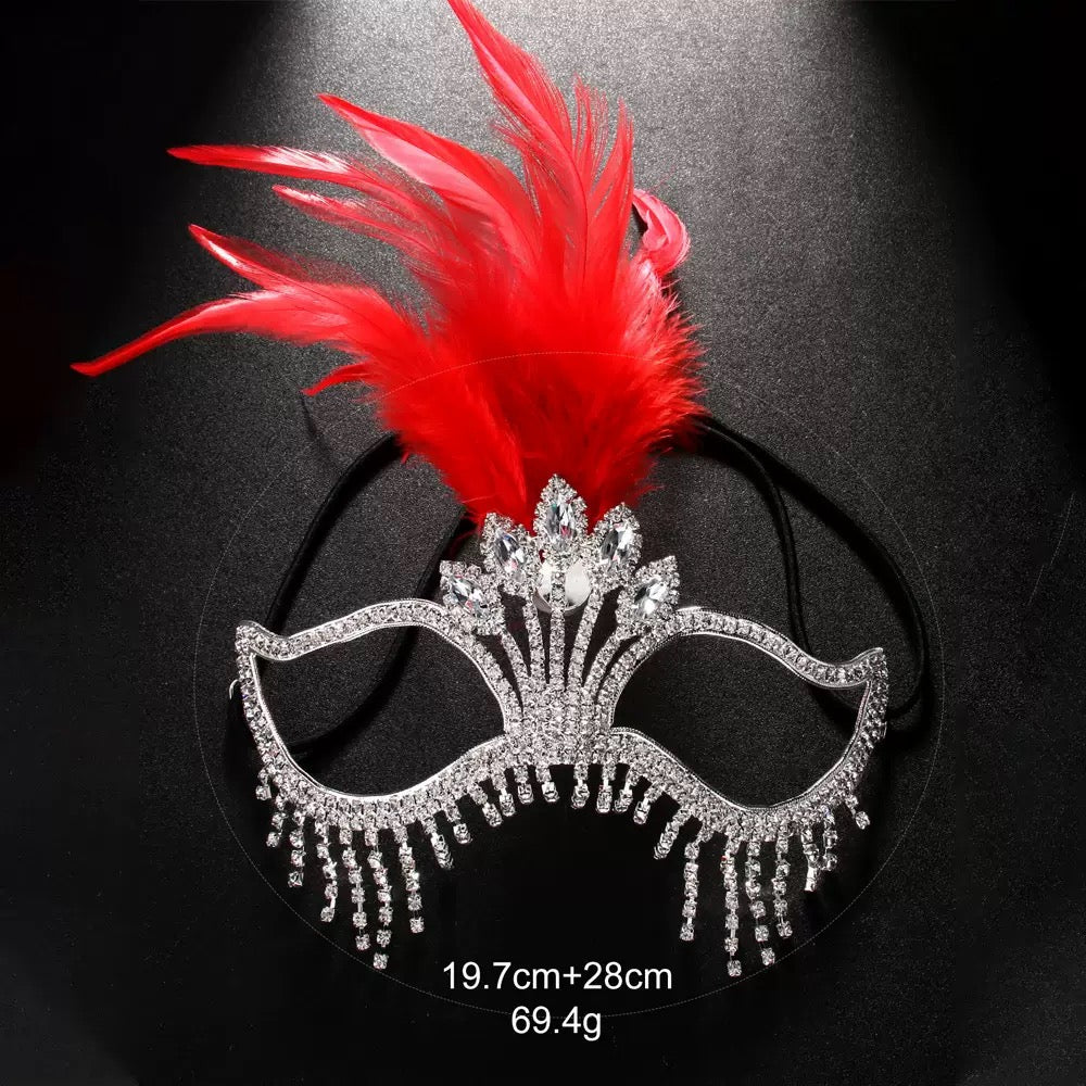 DALIA - Luxury Feather Masquerade Mask