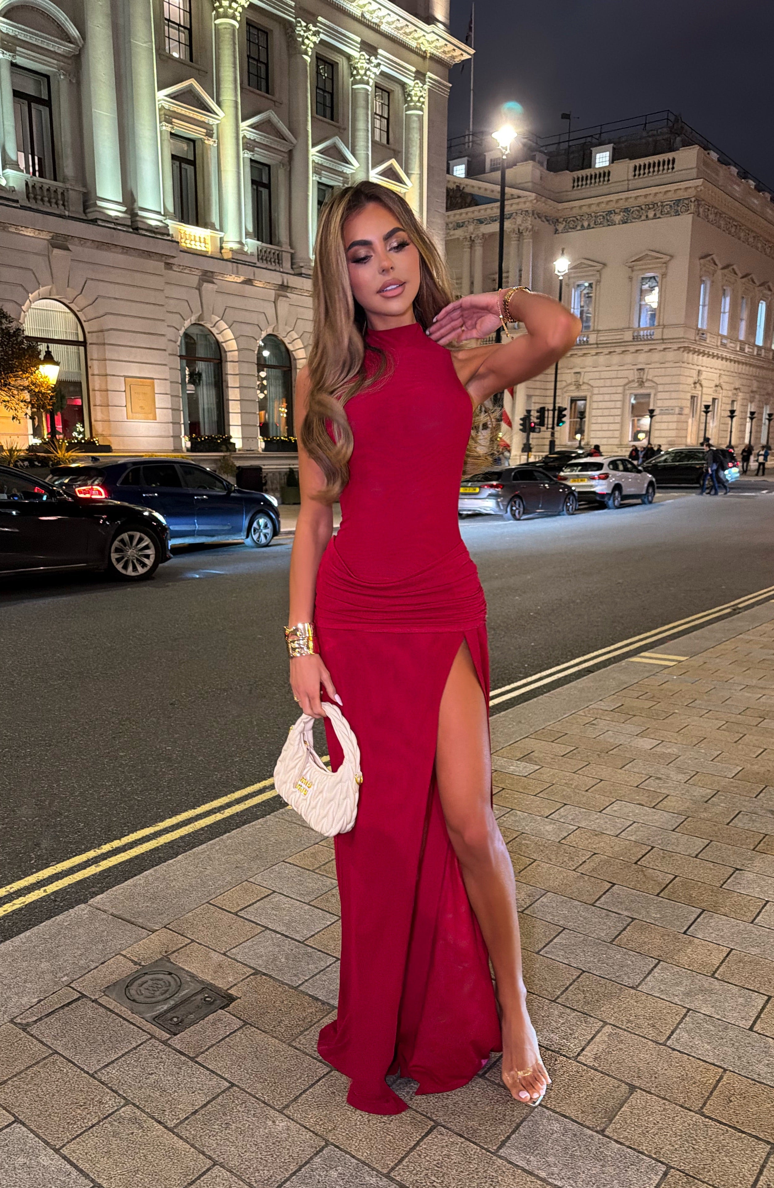 DALIA - Romantic High Split Dress