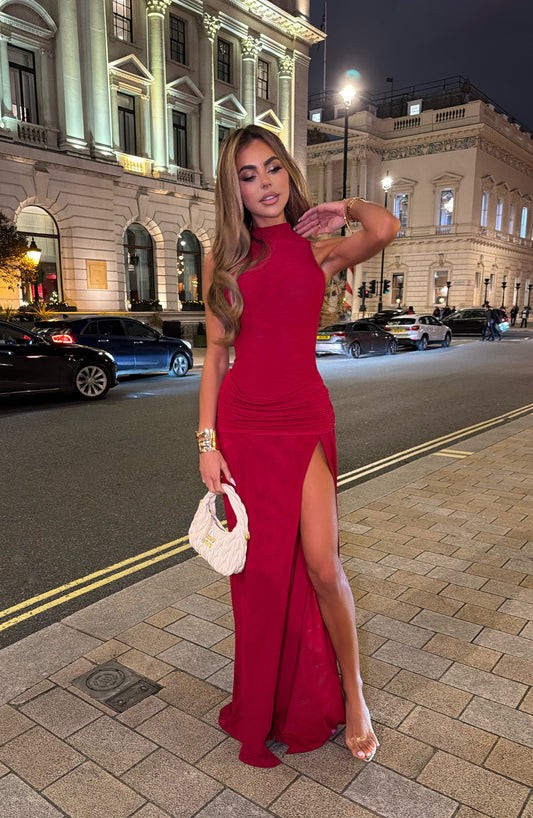 DALIA - Romantische jurk met hoge split